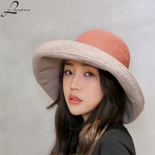 Lanxxy новые летние шляпы для женщин хлопковая Панама широкая птичья шляпа для рыбалки Женская винтажная Панама