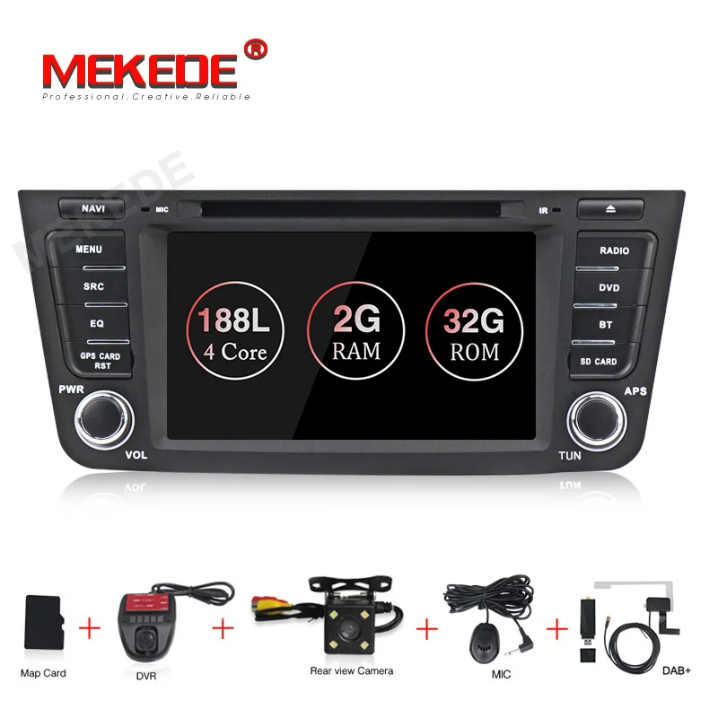 MEKEDE Android 9,1 2G ram 32G rom автомобильный dvd аудио радио плеер для GEELY Emgrand GX7 X7 EX7 с wifi BT gps навигацией 3g - Цвет: add DVR Camera DAB