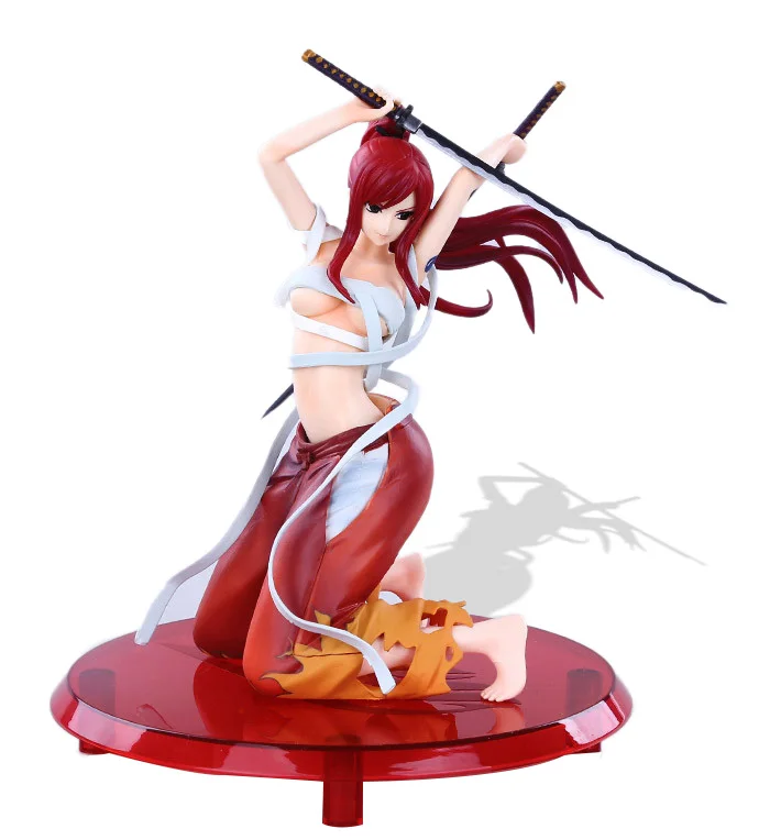 

27CM Anime Fairy Tail Erza Scarlet Hakama 1/8 Figure PVC Figure Model figure Figurine Toy