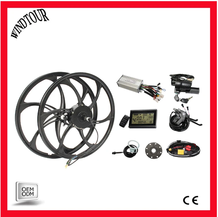 Powerful Brushless Geared Hub Motor 36V/48V/ 350W/500W Electric Bike