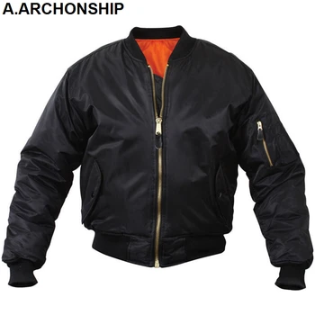 

MA1 Men Winter Warm Military Airborne Flight Tactical Bomber Jacket Army Air Force Fly Pilot Jacket Aviator Motorcycle Down Coat
