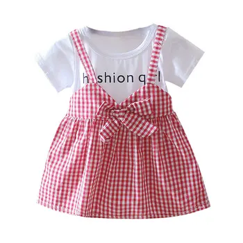 

Children Dresses Kids Girl Flower Print Cotton and Linen vestido Dress Baby Girl Spring Summer dresses for girls vestidos