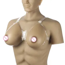 2400 г/пара Трансвестит транссексуал формы груди каплевидные поддельные груди протезы Ультра-мягкий силиконовый бюстгальтер не нужно клея