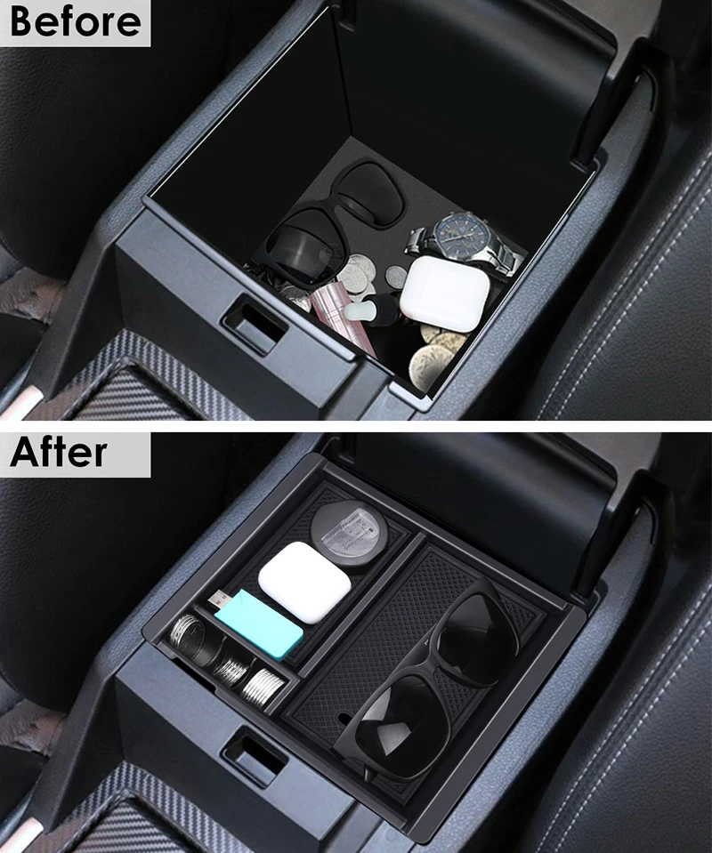 Us 16 24 Car Center Console Armrest Storage Box Organizer Holder Car Container Organizer Interior Accessories For Toyota Tacoma 2016 2018 In Stowing