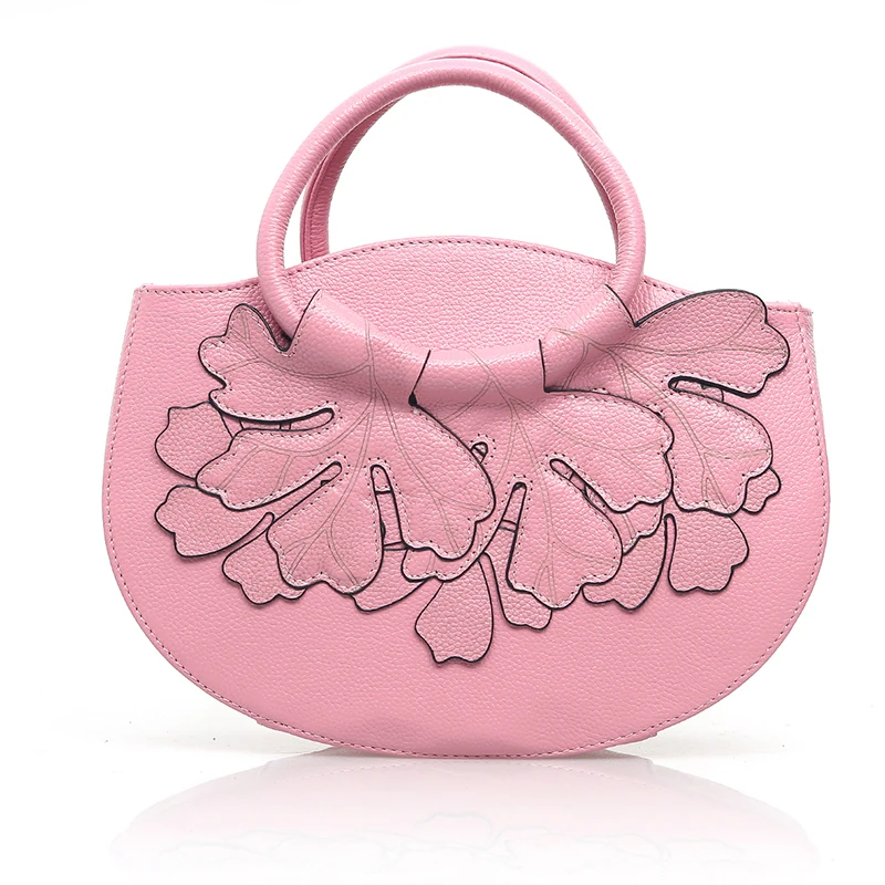 

Women Genuine Leather Small Shoulder Tote Handbag 100% Natural Skin Embossed Fashion Female Messenger Crossbody Top Handle Bags