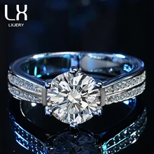 LXJERY Wedding Bands 925 Sterling Silver Ring Wedding Engagement Rings For Women Ring Jewelry Top Quality JZ025