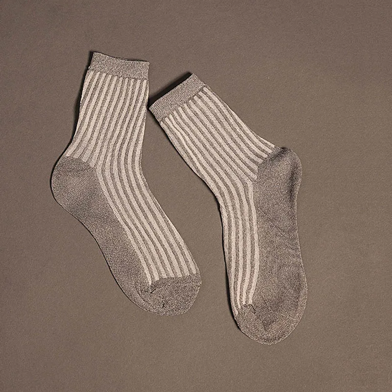 [EIOISAPRA] полосатые яркие шелковые хлопковые японские носки, женские креативные сексуальные носки Harajuku Sen Department