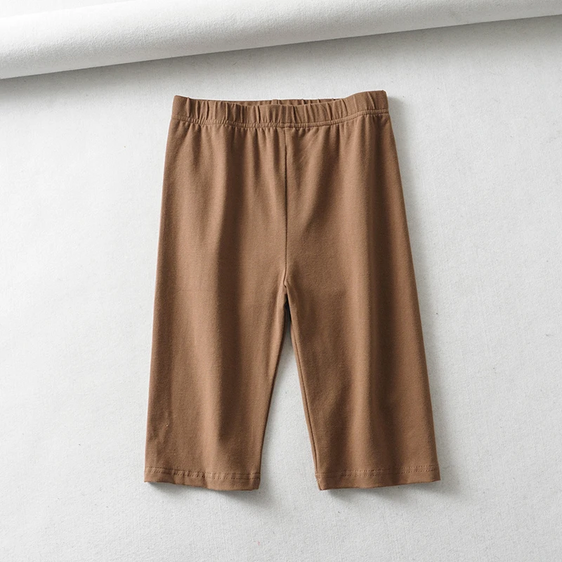 solid biket shorts women casual cropped leggins  (5)