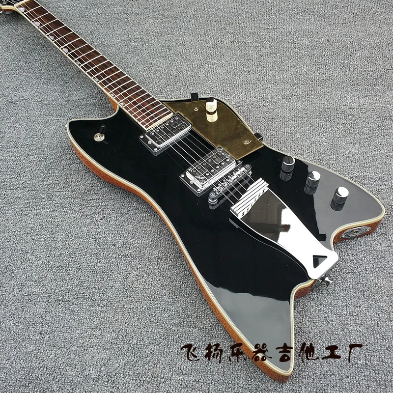 

Special-Shaped Guitar Billy-Bo Accept Custom Any Wood Any Style Electric Guitar Guitarra 6 String Mahogany Pick Up DIY Black