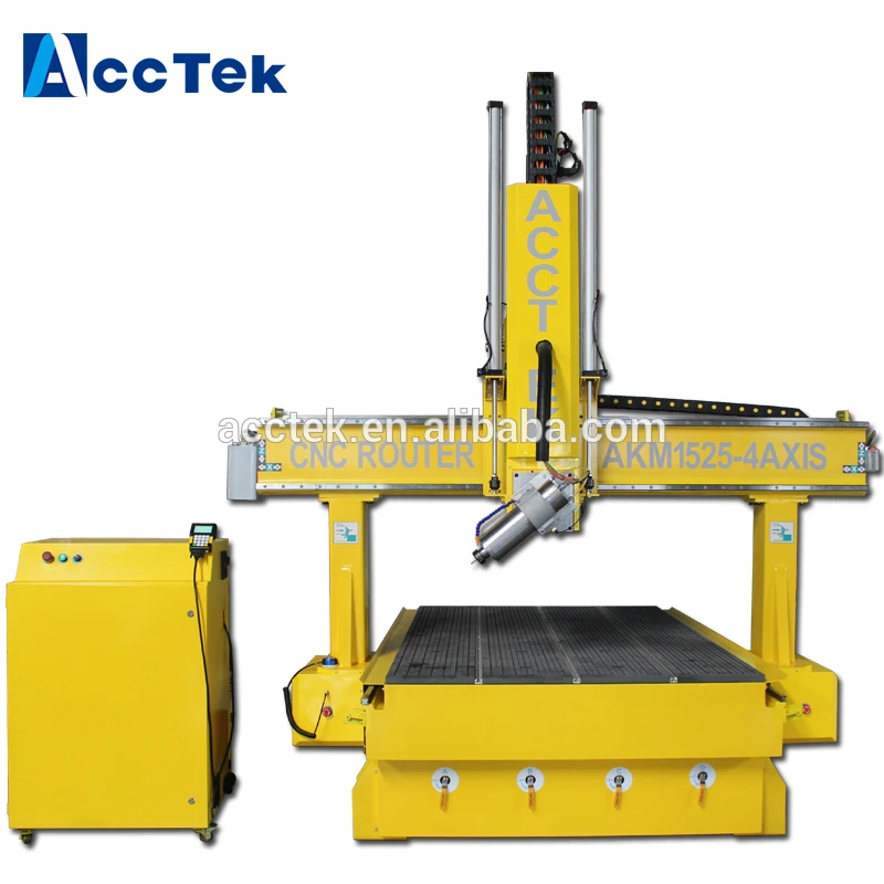 

AccTek cnc router 1530 4 axis cnc milling machine with rotate spindle HSD