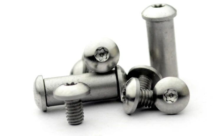 

Round Head T6 Small Plum Handle Screwdriver Handle On The Lock Screwdriver Knife Handle Stainless Steel Screws 10PCS
