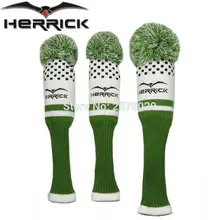 Гольф headcovers 1 комплект шерсти вязать гольф- клубов набор аксессуаров включает гольф фарватера древесины