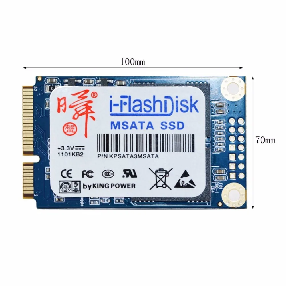 

i-Flash Disk 60GB 120GB SATA6Gb/s MSATA SSD Solid State Drives Without Cache 440MB High-Speed Transmission Drop Shipping