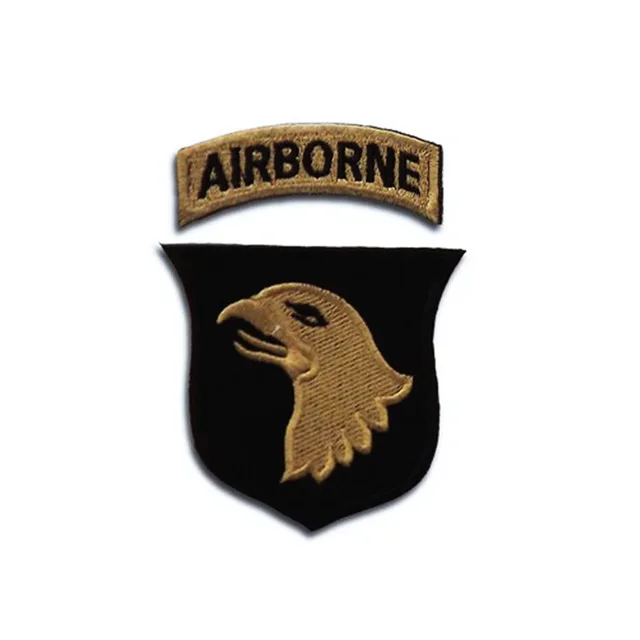 WW 2 военной армии США Тактическая Мораль патч флaг сшa yзкиe 101st 82nd Airborne подразделение нашивка значок патч 3D вышивка значки-нашивки - Цвет: 6