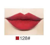 MENOW Марка блеск для губ увлажняющий длительный Kiss кожи водонепроницаемый Губная помада Профессиональный Уход за губами Косметика LG01 - Цвет: 128