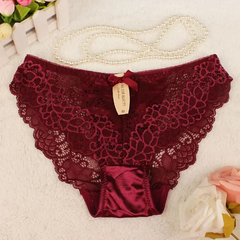 

Sexy Lace Women Panties Lady's Girl Underwear Briefs Plus Size Female Underpants Lingerie Clothing Accessories 3759