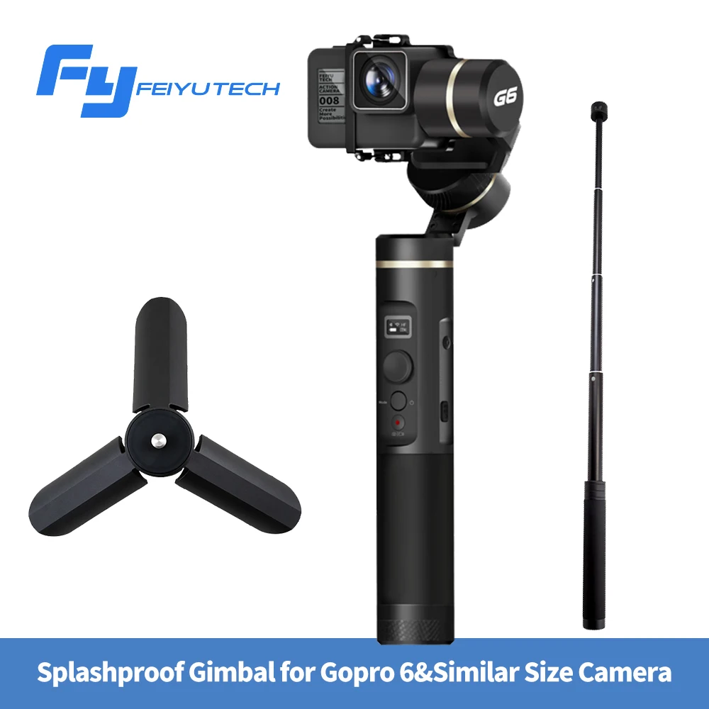 

Feiyu G6 Action camera Gimbal bluetooth Update Version for Gopro Hero6/5 RX0 Xiao Yi PK smooth Q smooth 4 Vimble 2