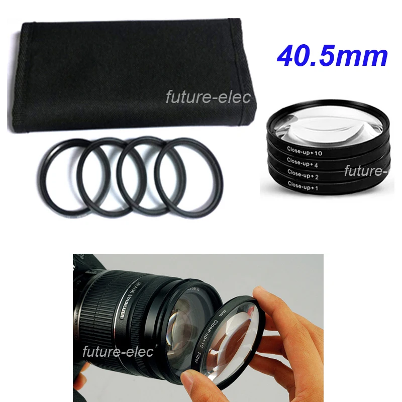 

40.5mm 40.5 mm 4Pcs Close-up Close Up Filter Macro Lenses Filters Diopter 4x +1 +2 +4 +10 For Canon Nikon Panasonic Sony Lens C3