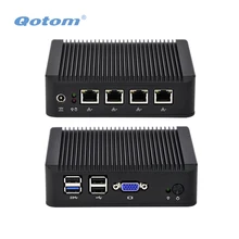 QOTOM Mini PC Q190G4 mit 4 lan-anschluss, mit pfsense als router/firewall, lüfterlosen PC kein lärm, Low power Mini PC Quad core 2 GHz