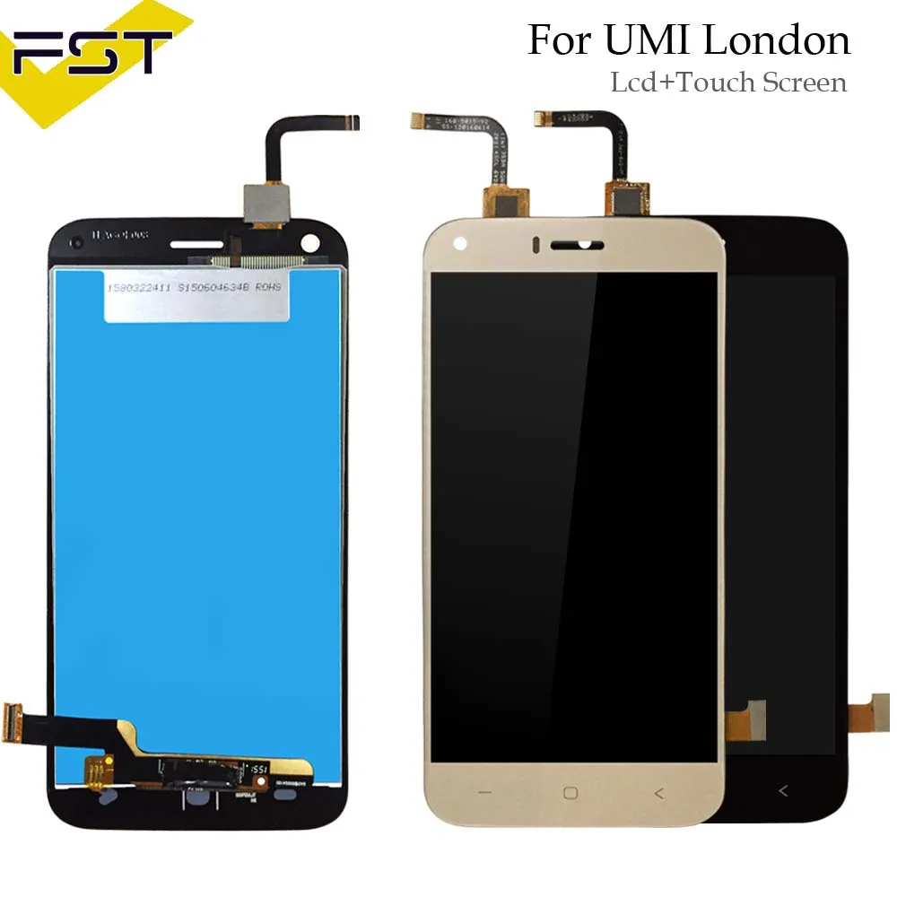 

Black/Gold For Umi London LCD Display+Touch Screen Digitizer Assembly Glass Panel +Free tools+ Adhesive 100% Tested