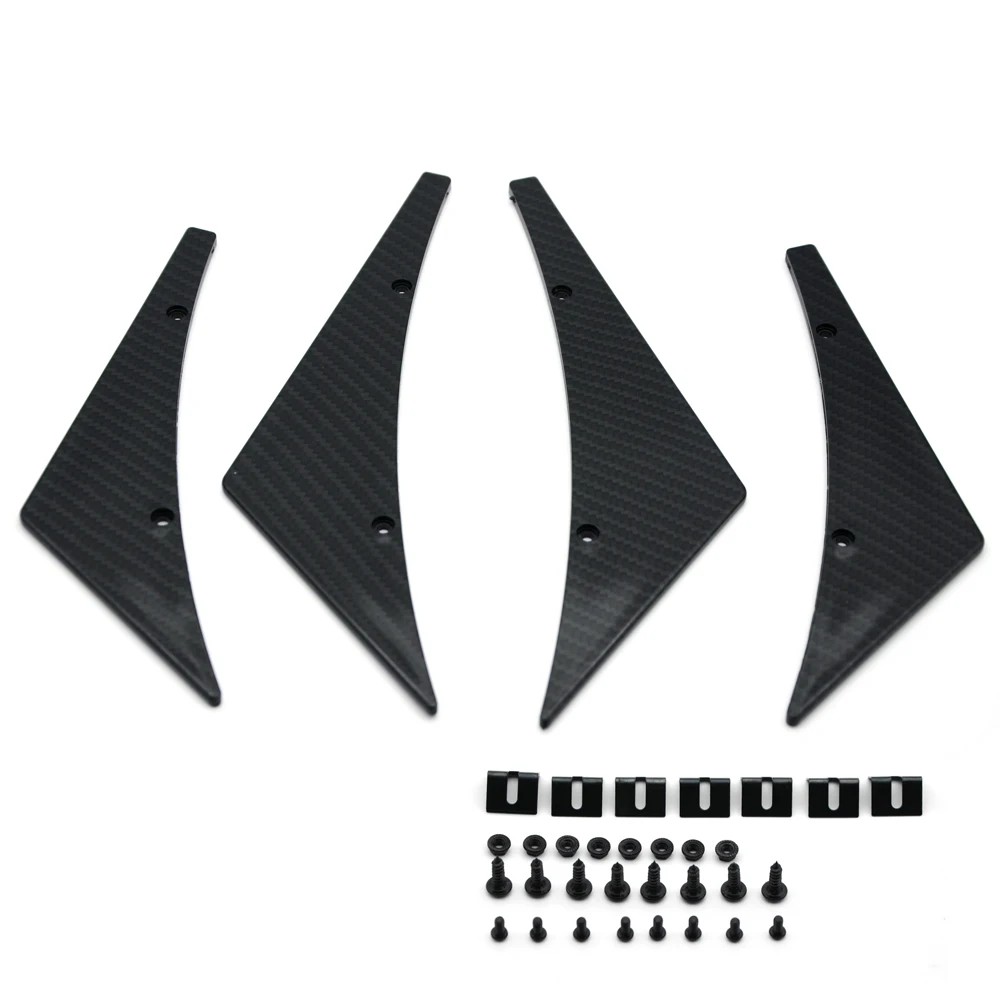 

Front Bumper Lip diffuser Splitter Fins Body Spoiler Canards Valence Chin