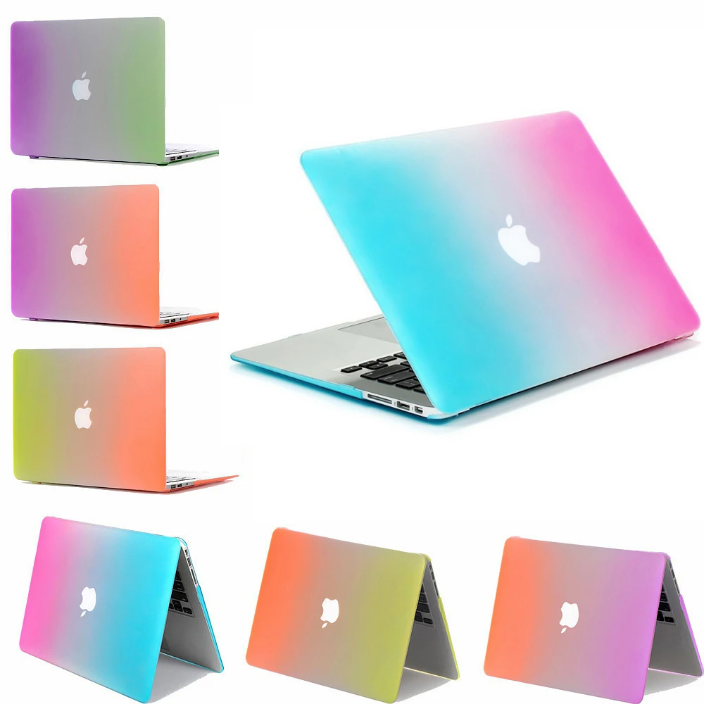 Slim For Macbook new Pro 13 A1706 A1708 Pro 15 A1707 Touch Bar Laptop Cover Rainbow Hard PVC For Macbook Pro 13 15 Laptop Case (2)
