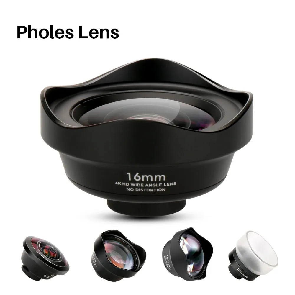 Buy Pholes Wide Angle Phone Lens 238 Degree Fisheye Macro Lens Telephoto Mobile