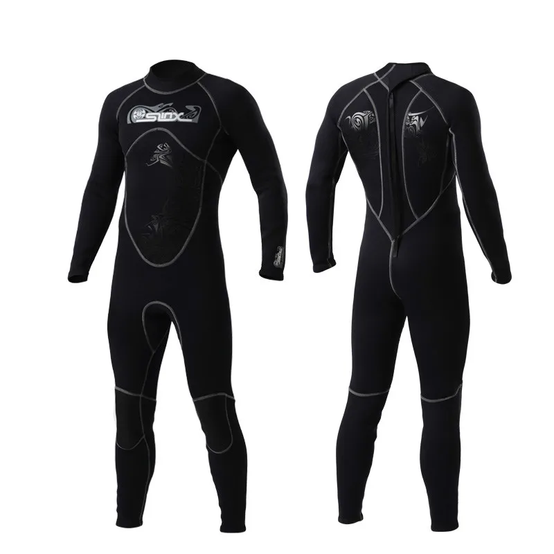 SLINX 3mm Neoprene Full Body Scuba Diving Suit Men Wetsuit Swimwear