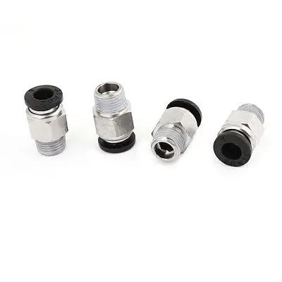 

4 PCS Pneumatic PC6-01 Push to Connect Tube Air Quick Coupler Gas Fitting