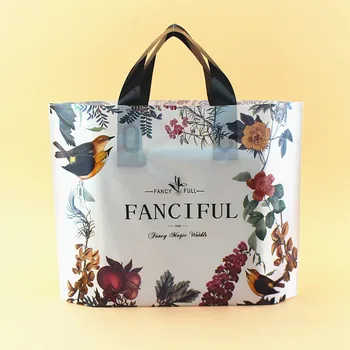 

25pcs/lot Multi size flower spring animal Gift Bag Plastic Shopping Bags Jewelry Boutique Gift Clothing Packaging Plastic Bags