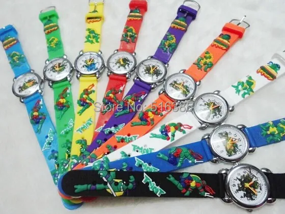 Prix pour 10 pcs/lote livraison gratuite en gros NEW Cartoon Teenage Mutant Ninja Turtles enfants montre bon cadeau enfants regardent Prix pour 10 pcs/lote livraison gratuite en gros NEW Cartoon Teenage Mutant Ninja Turtles enfants montre bon cadeau enfants regardent