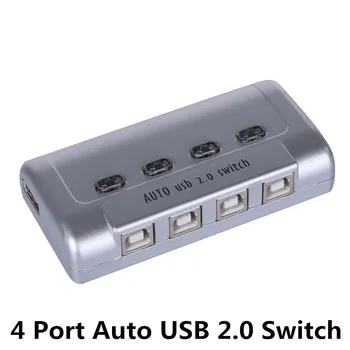 

MT-VIKI 4 Port Auto USB 2.0 Selector Switch Printer Flash Driver Mouse Sharing Switcher Hotkey Software Control