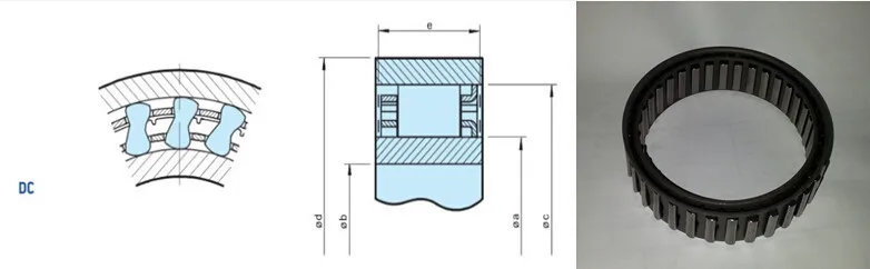 DC2222G одноходовые Муфты Типа Sprag(22,225x38,885x10 мм) односторонние подшипники свободного хода обгонная муфта