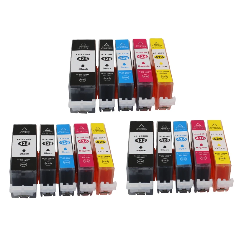 XIMO XIMO 15PCS PGI 425 CLI 426 ink cartridge compatible for Canon PIXMA IP4840 / 5140/5240/5340 