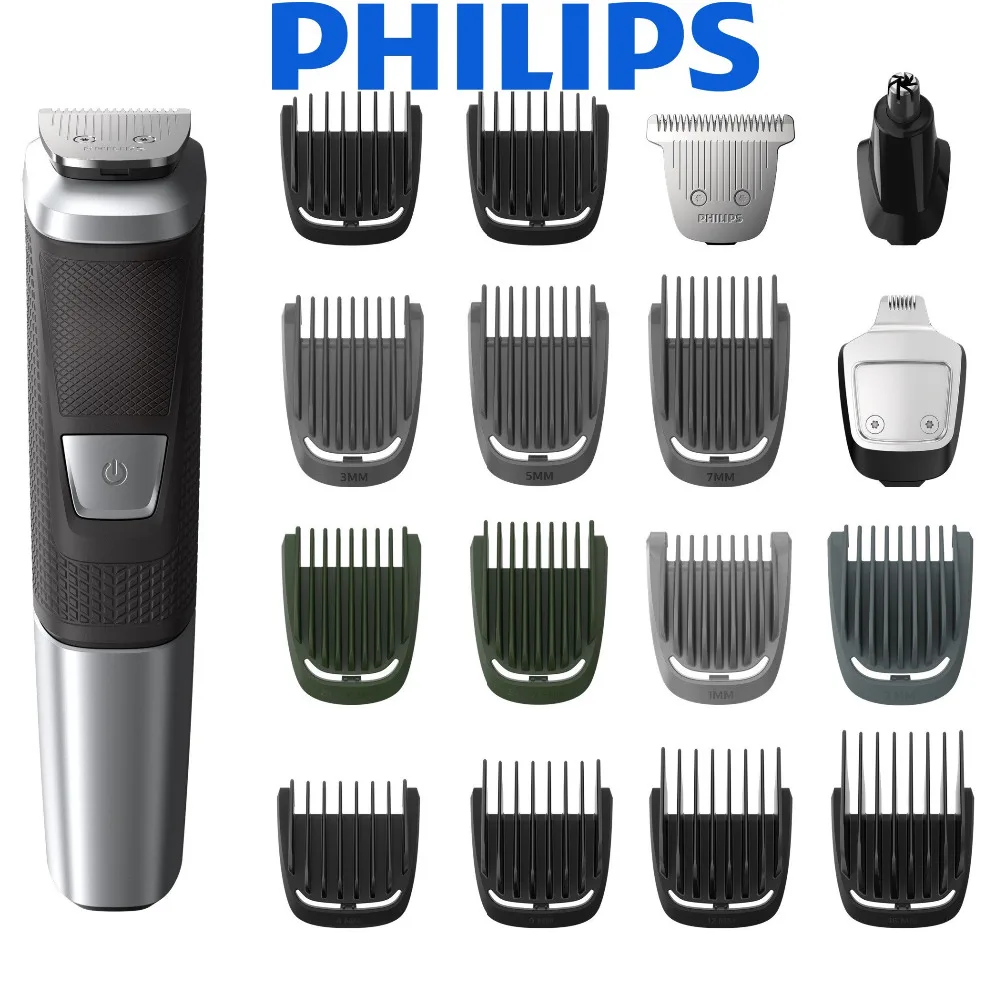 

Philips Norelco Series 5000 Multigroom 18pc Men's Rechargeable Electric Trimmer Razor MG5750/49