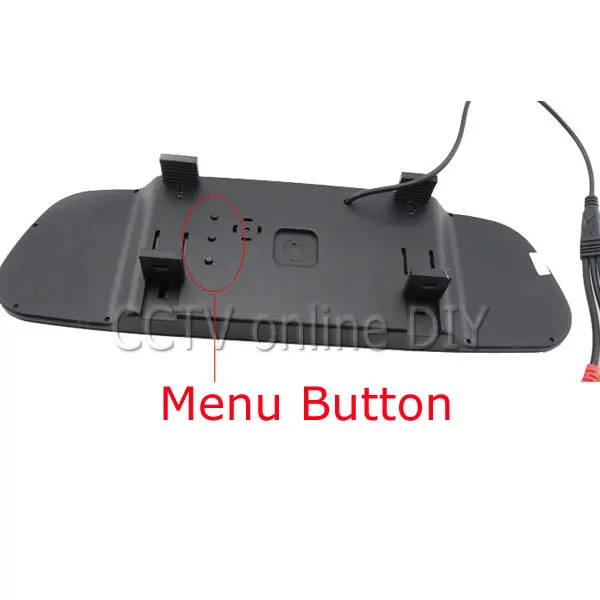 ANSHILONG " lcd зеркало заднего вида монитор HD 800*480 2CH видео wtih Кнопка меню Автоматическое включение/выключение