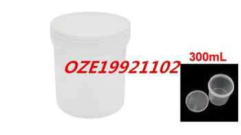 

1PCS 300mL 75mm Dia Wide Mouth Skidproof Cap Clear White Plastic Jar Bottle for Lab