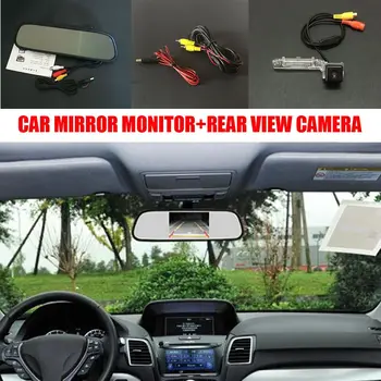 

2 in 1 Car Backup Camera + 5inch Color TFT LCD Screen Rearview Car Mirror Monitor For SEAT Altea 2004~2014