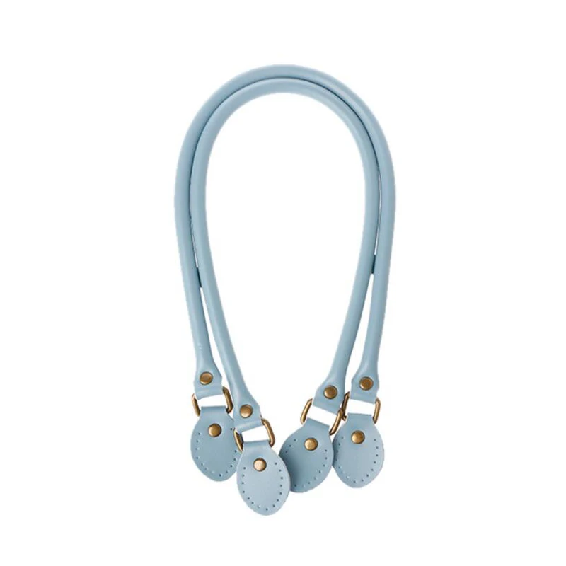 

2PCS Bag Strap Genuine Leather DIY Handmade Handles for Crossbody Replacement Shoulder Handbag Handle 60cm Blue Free Shipping