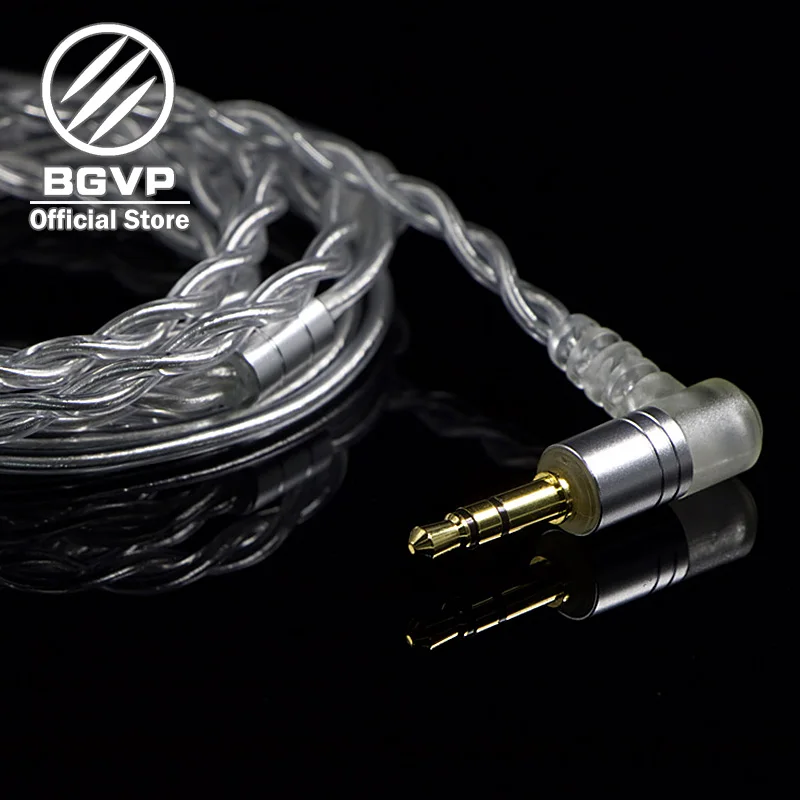 

BGVP 5N 160 core earphones Hybrid white cable 3.5mm DIY aficionados MMCX interchangeable Hifi Headphone upgrade cable DM6