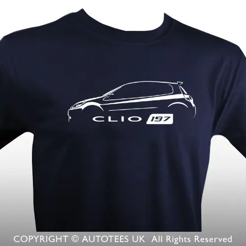 RENAULT CLIO 197 CUP CLASSIC CAR T-SHIRT | Мужская одежда