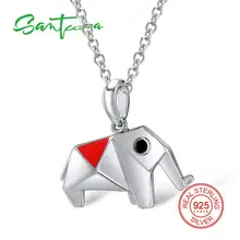 Colgantes de plata santuza para mujer colgante de piedra Natural apto para collar Plata de Ley 925 collares colgantes esmalte(China)