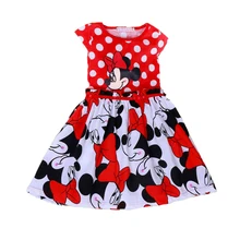 Girls Dresses 2017 Summer Cartoon Minnie Baby Tutu Dress Red Polka Dots Girl Dress Party Princess Costume Baby Children Clothing 2017 baby girls dress summer minnie dress kids clothing children princess girl clothes polka dot cute cartoon dress baby dresses