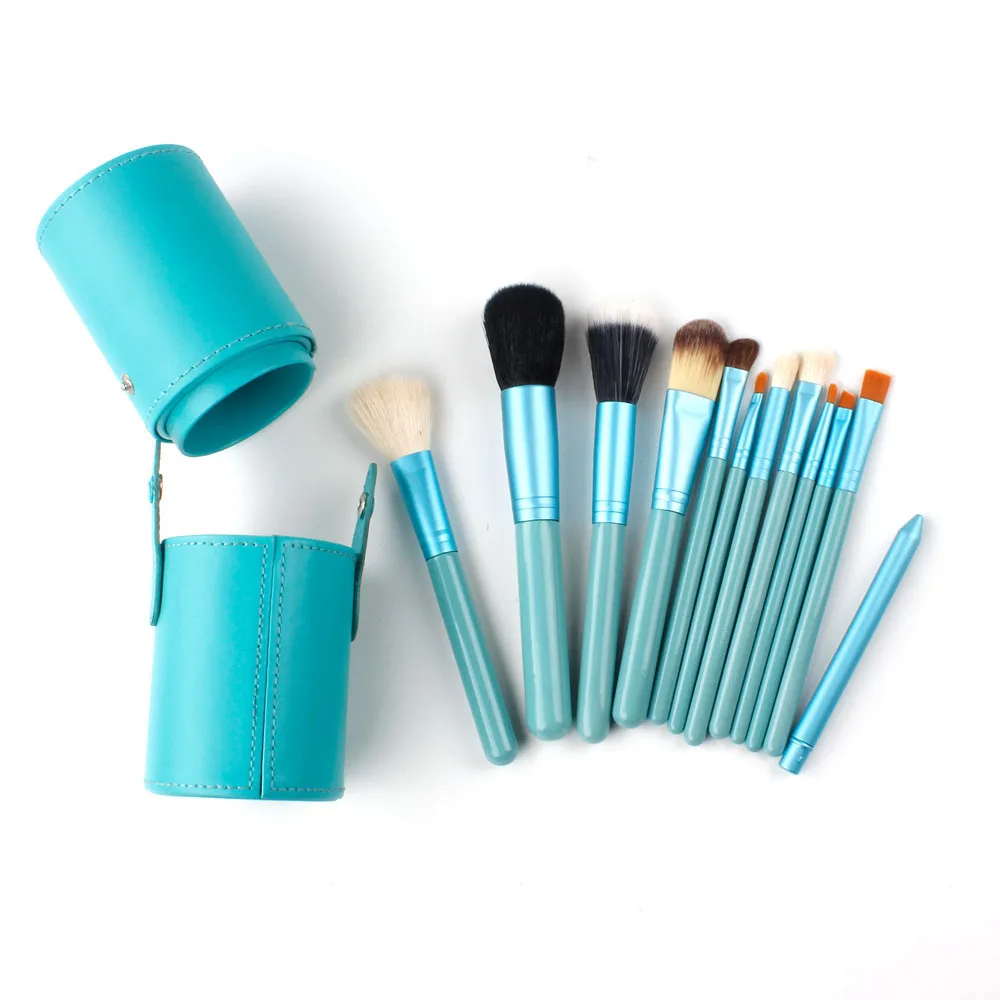 Buy VVHUDA Cylinder Makeup Brush Set 12Pcs Pro Kit