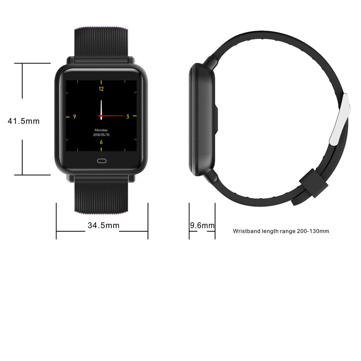 Diggro Q9 Smart Watch Blood Pressure Heart Rate Monitor IP67 Waterproof Sport Fitness Trakcer Watch Men Women Smartwatch