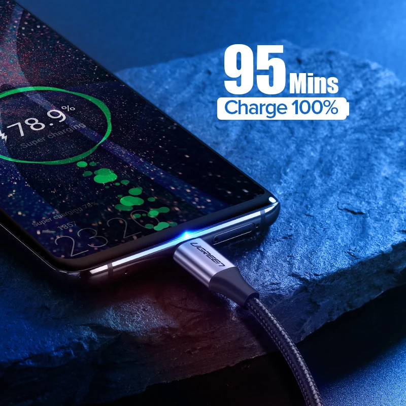 Ugreen USB نوع C كابل يو إس بي C سريع شحن كابل بيانات لسامسونج غالاكسي S9 S8 زائد كابل شاحن الهاتف المحمول ل شياو mi mi 8 Ugreen USB نوع C كابل يو إس بي C سريع شحن كابل بيانات لسامسونج غالاكسي S9 S8 زائد كابل شاحن الهاتف المحمول ل شياو mi mi 8