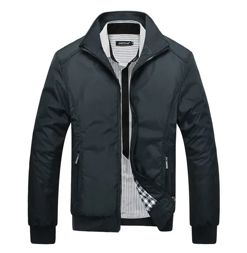 Новинка, весенне-зимние мужские куртки, мужские ветровки, черная ветровка, большие M-5XL, XT659 - Цвет: Black