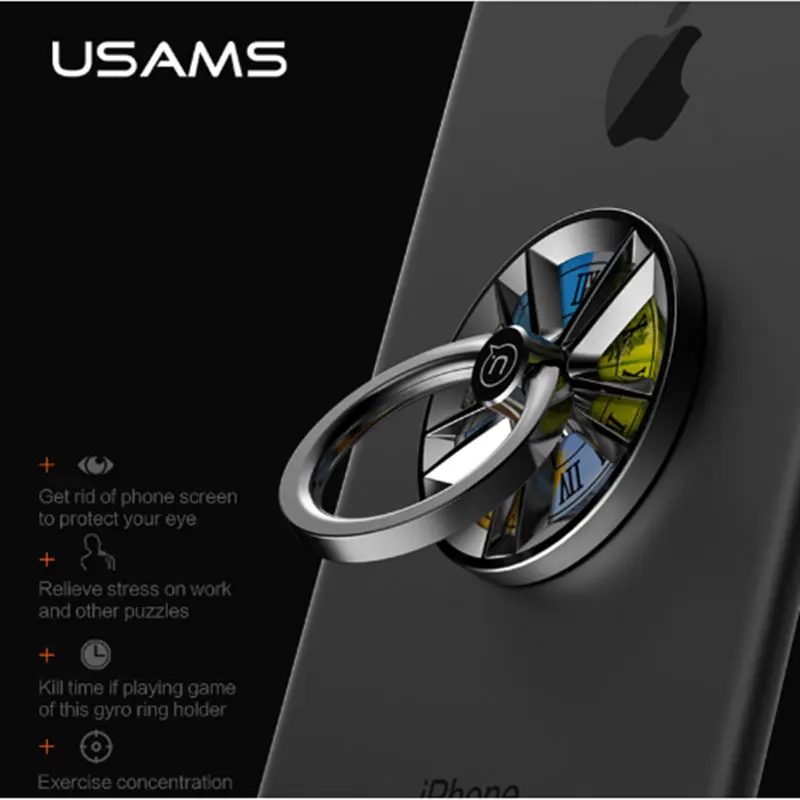 Finger Ring Holder USAMS 360 Degree Metal Smartphone Mobile Phone Hand Spinner Stand Holder for xiaomi huawei Samsung Table Finger Ring Holder USAMS 360 Degree Metal Smartphone Mobile Phone Hand Spinner Stand Holder for xiaomi huawei Samsung Table