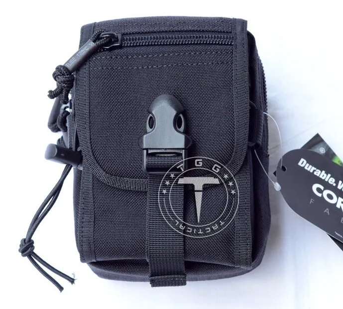 TTGTACTICAL спортивные поясные сумки для кемпинга Molle EDC Военная Тактическая походная поясная сумка для 5," телефона черный/коричневый - Цвет: Black