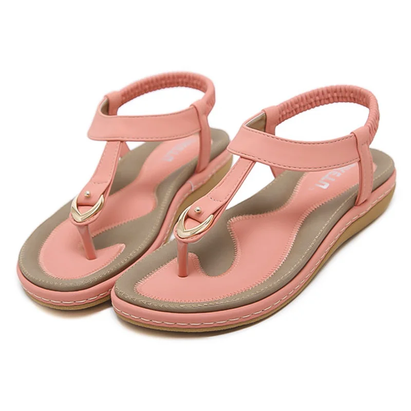 LAKESHI الوجه يتخبط النساء الصنادل البوهيمي المرأة النعال النساء حذاء مسطح صنادل سيدات 2019 الصيف صنادل شاطئ حجم 10